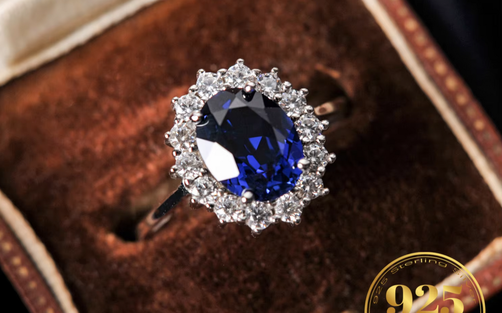 Sapphire Glow Oval Ring