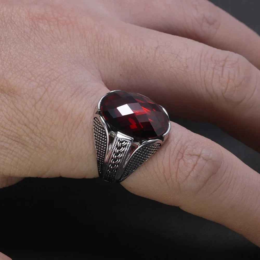 Anatolian Red Stone Ring