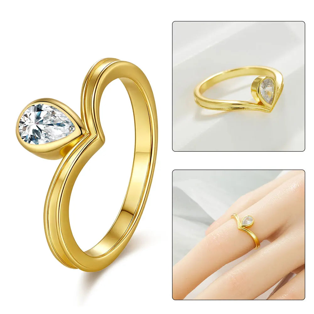 Firefly Heart Silver Ring