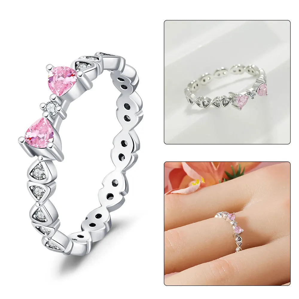 Firefly Heart Silver Ring