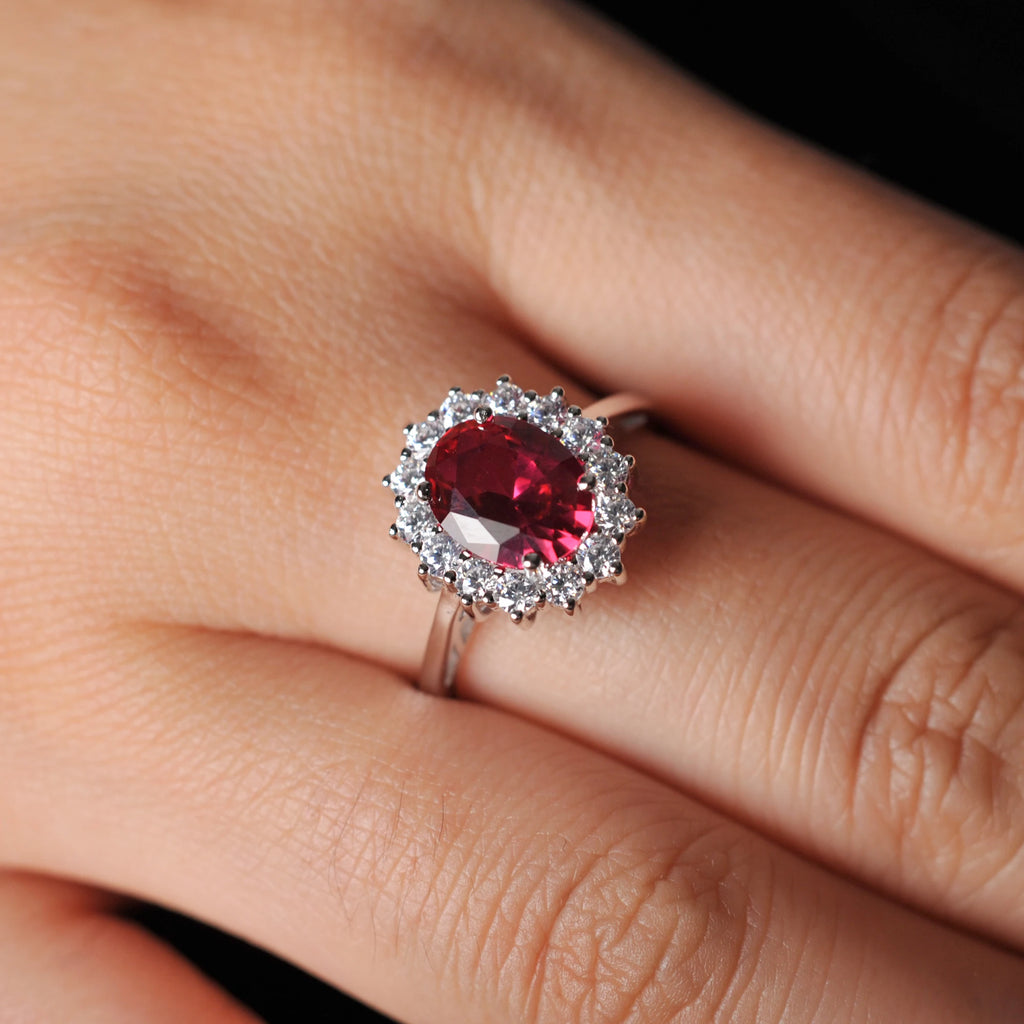 Sapphire Glow Oval Ring