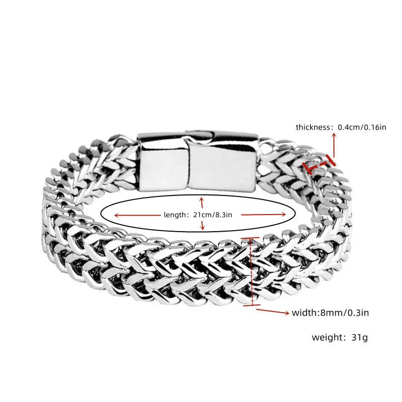 Braided Double Row Bracelet
