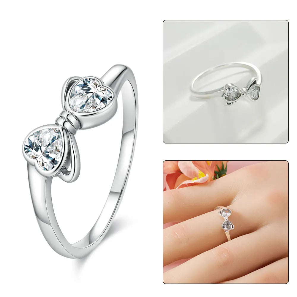 Firefly Heart Silver Ring