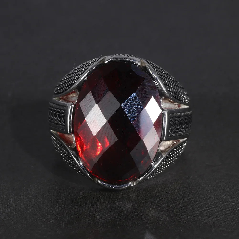 Anatolian Red Stone Ring