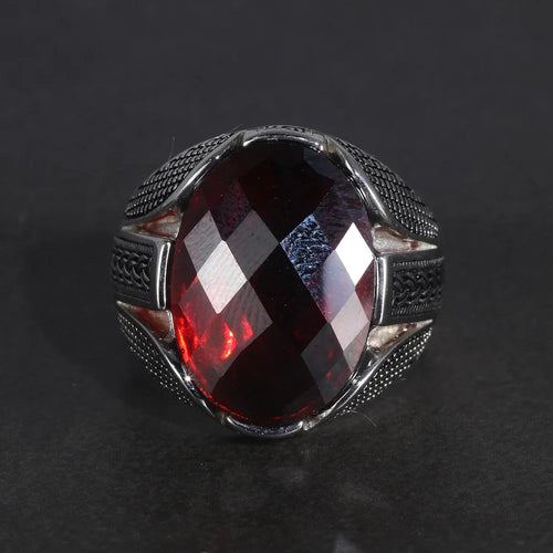 Anatolian Red Stone Ring