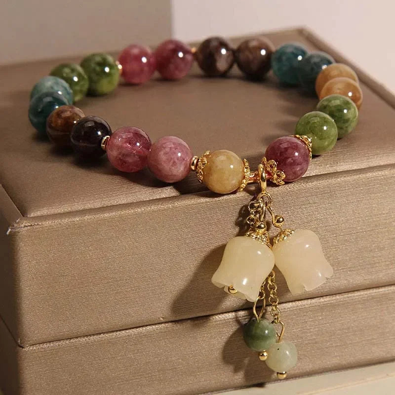 Orchid Charm Bracelet