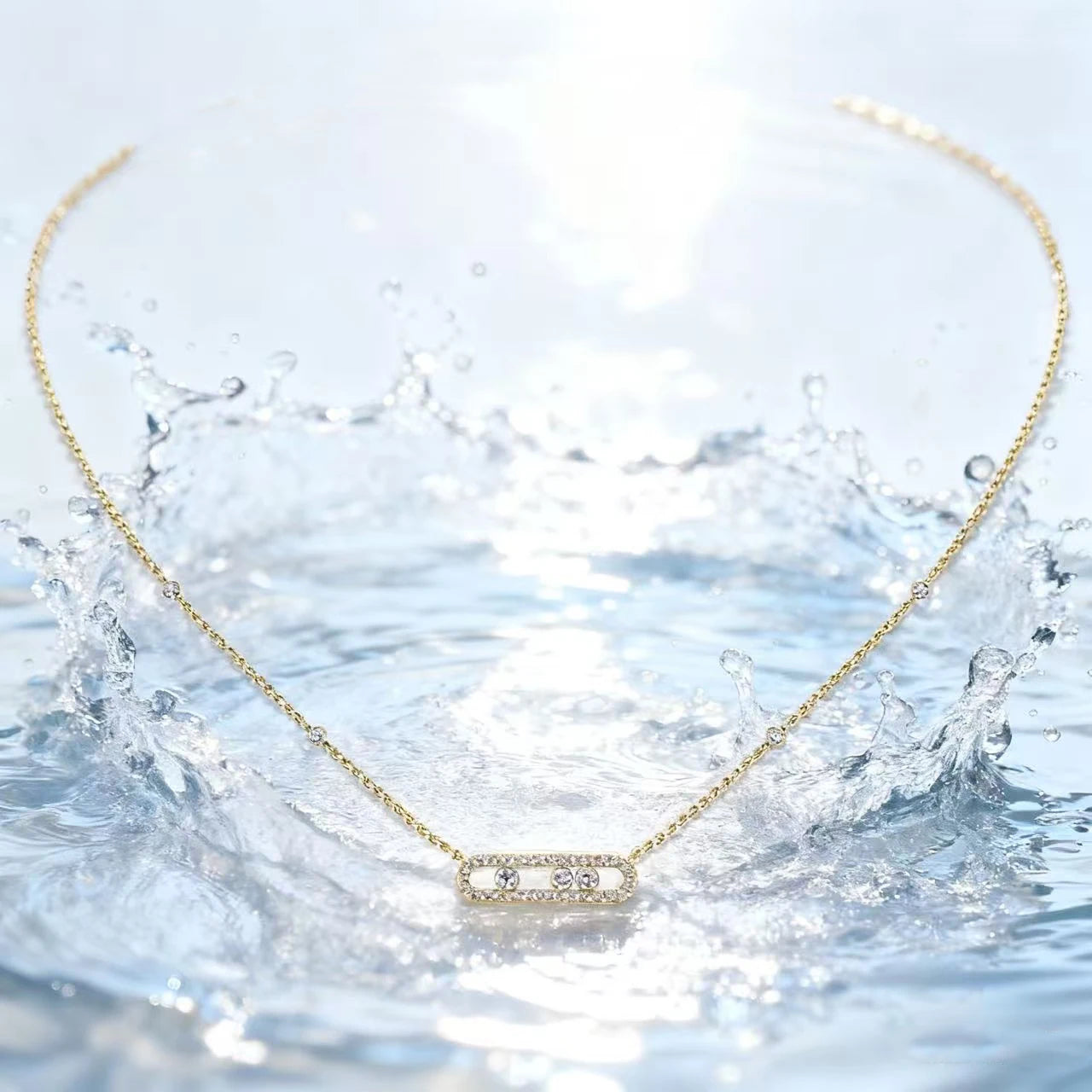 Dazzle Trio Necklace