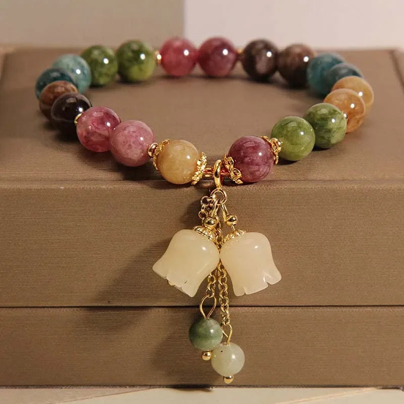 Orchid Charm Bracelet