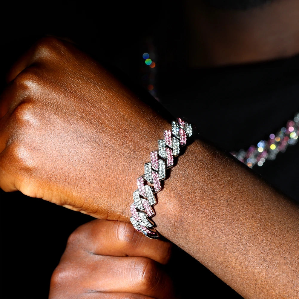 Rhinestone Cuban Bracelet