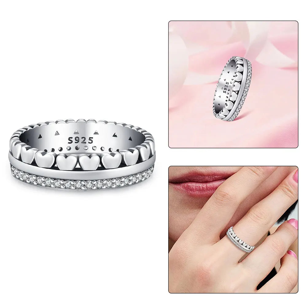 Firefly Heart Silver Ring