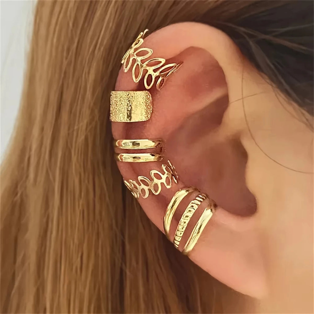 Golden Leaf Ear Set