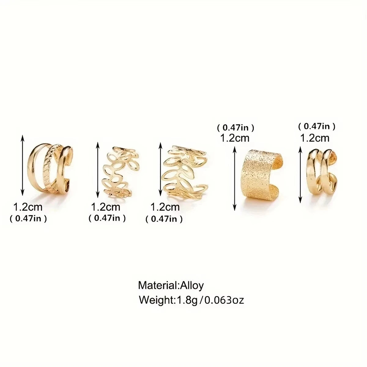 Golden Leaf Ear Set