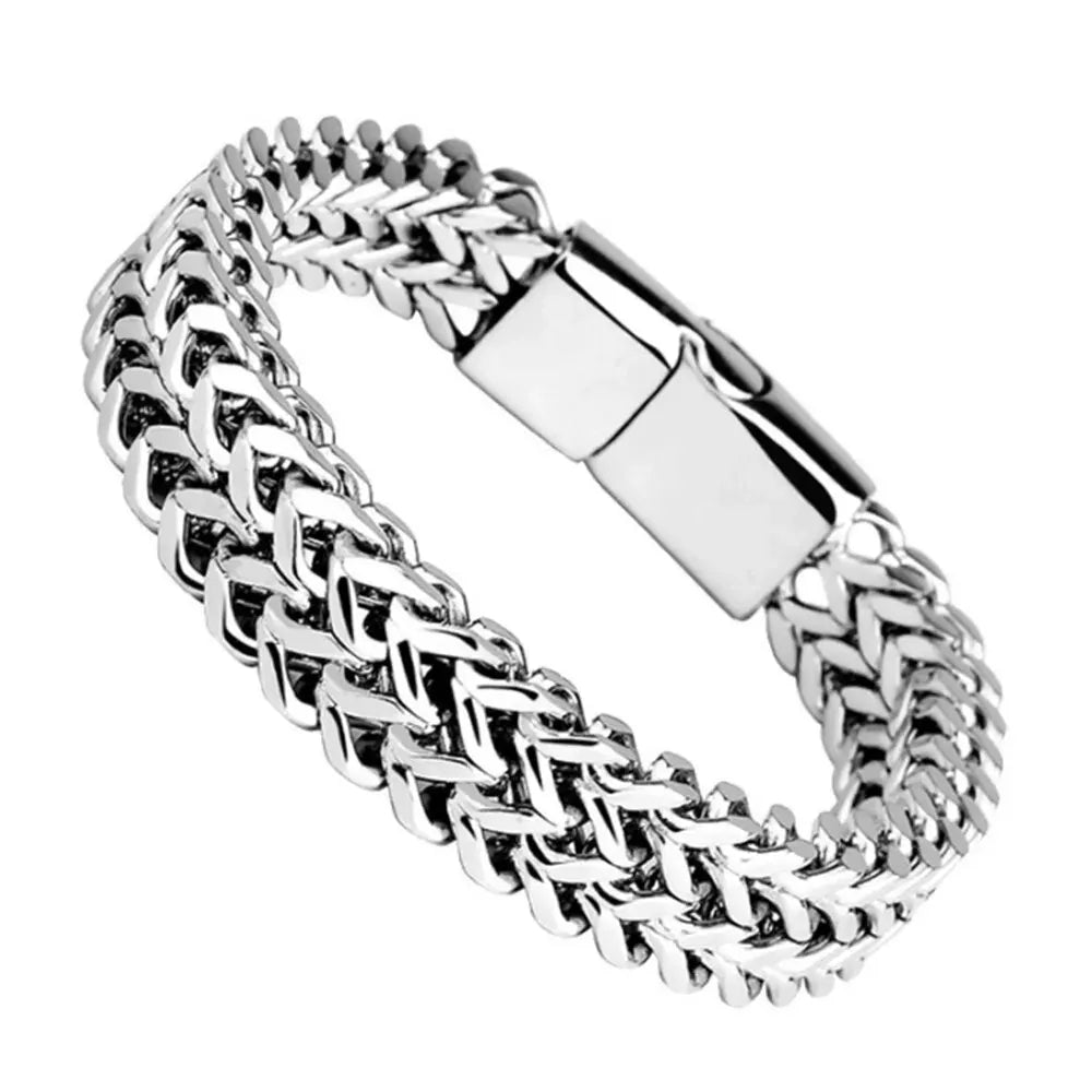 Braided Double Row Bracelet