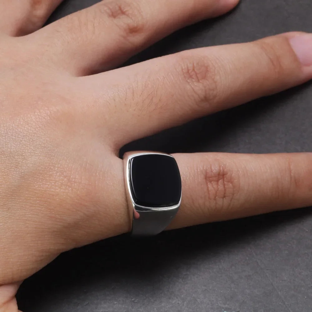 Bold Square Gem Ring