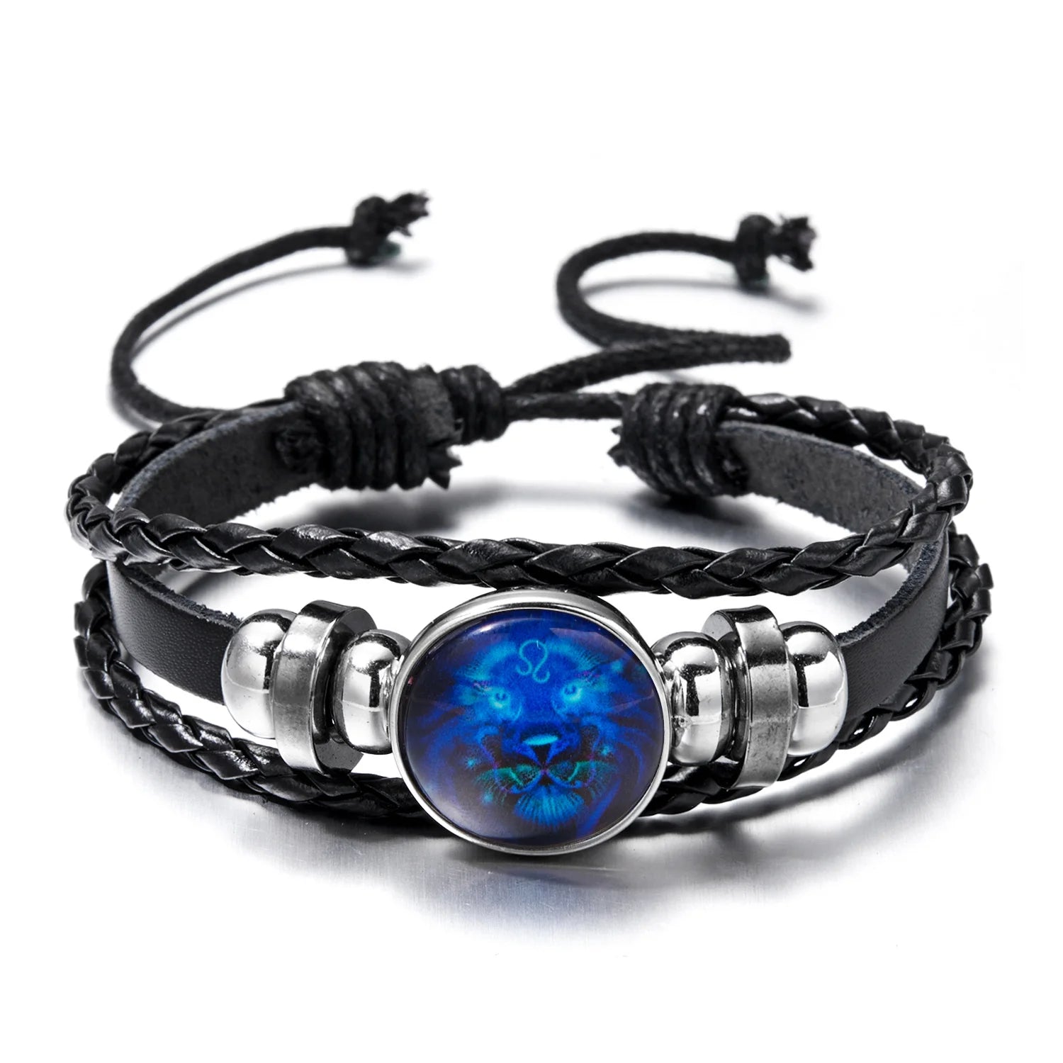 Star Sign Leather Bracelet