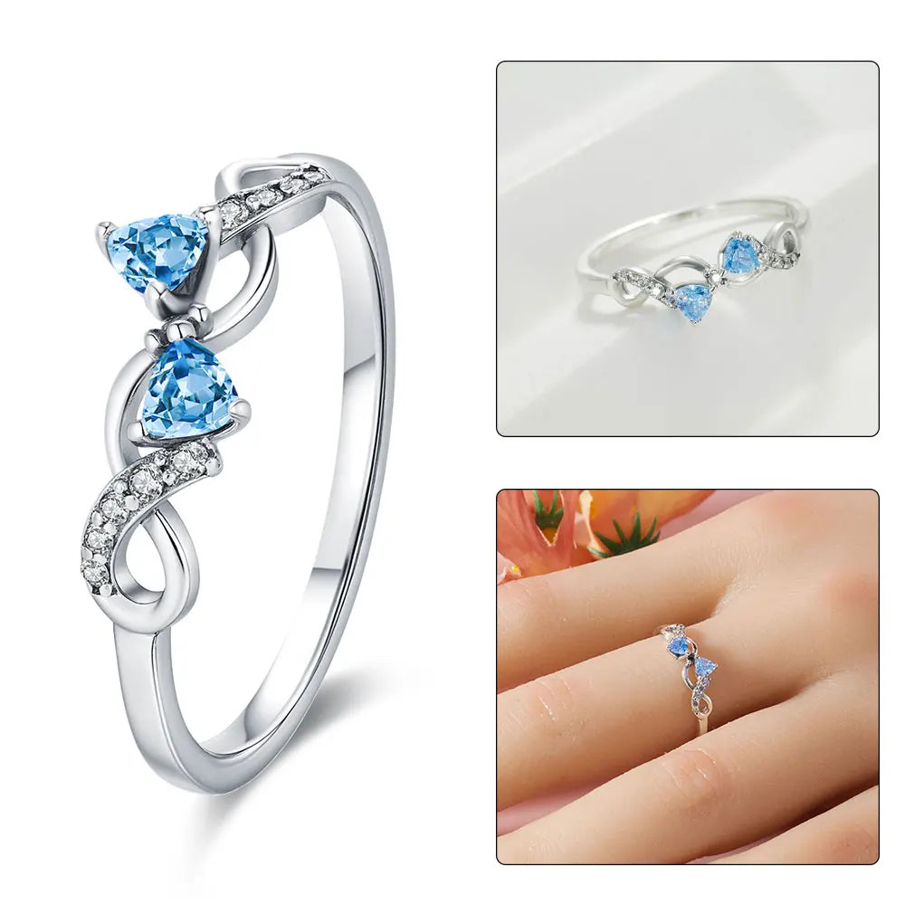 Firefly Heart Silver Ring