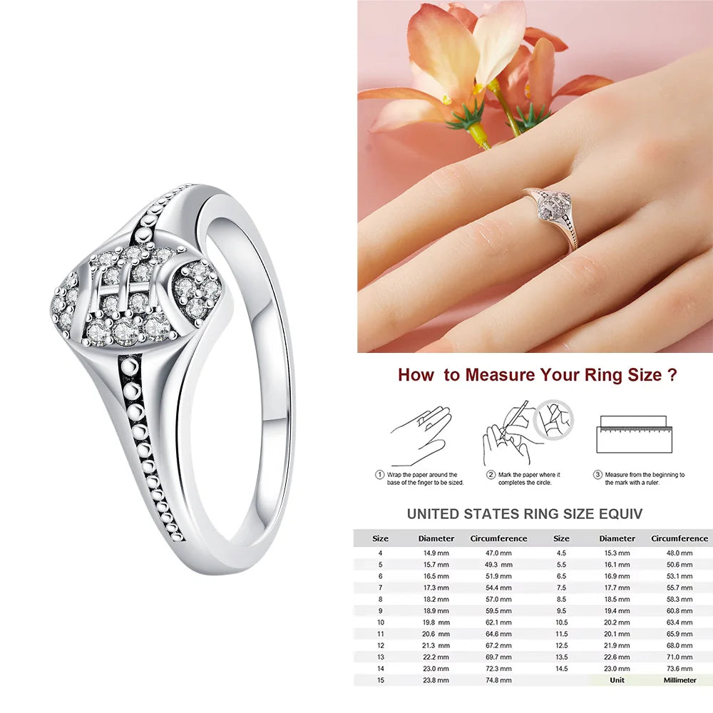 Firefly Heart Silver Ring