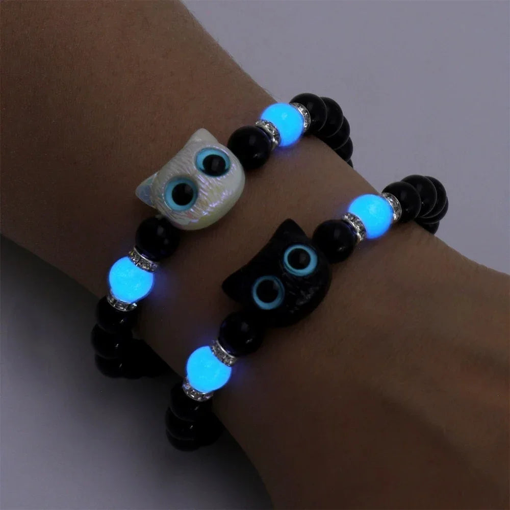 Luminous Cat Couple Bracelet