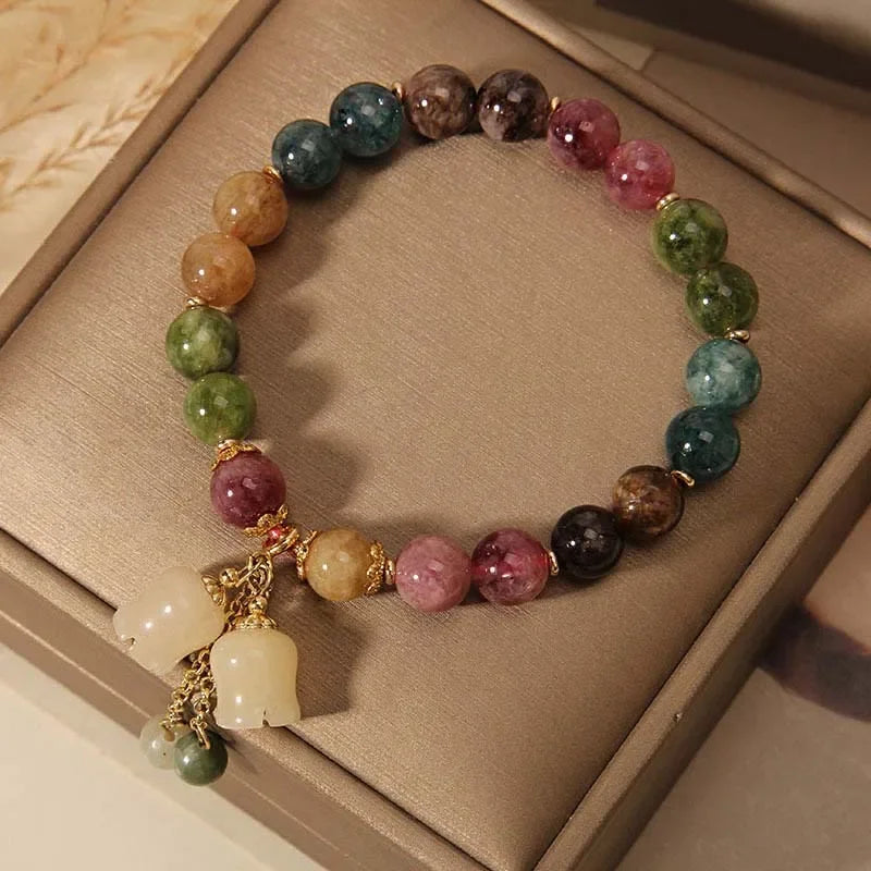 Orchid Charm Bracelet