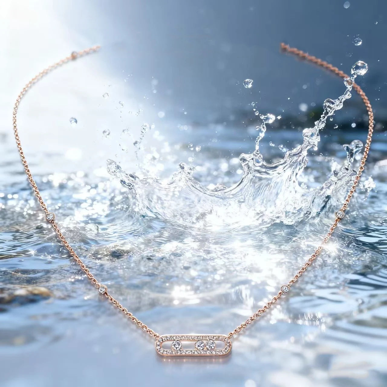 Dazzle Trio Necklace