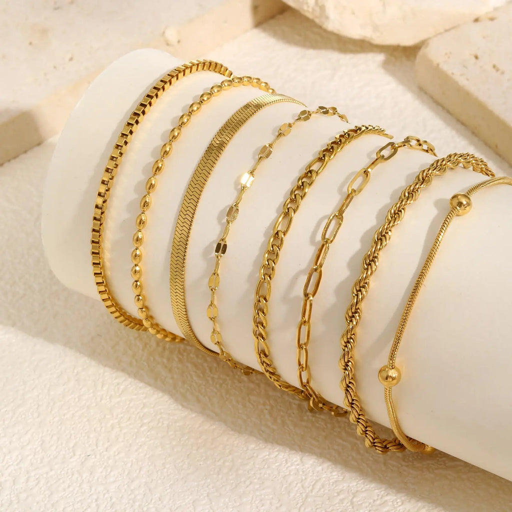 Golden Herringbone Chain