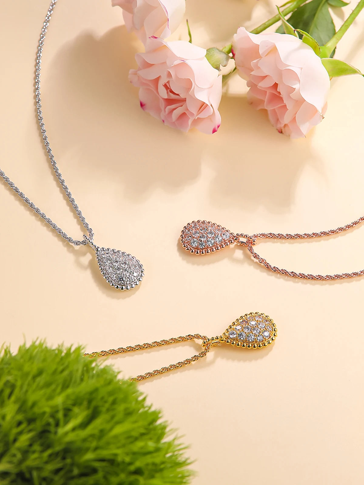 Golden Droplet Necklace