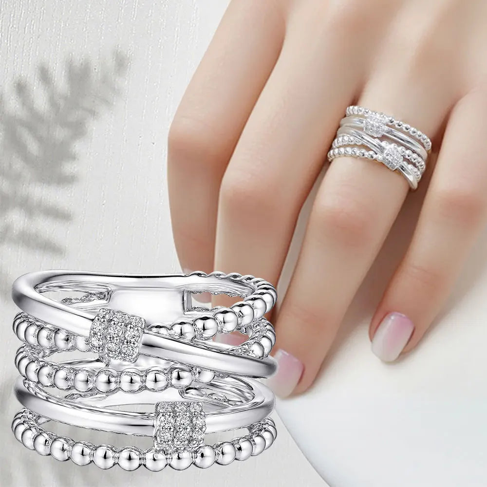 Firefly Heart Silver Ring