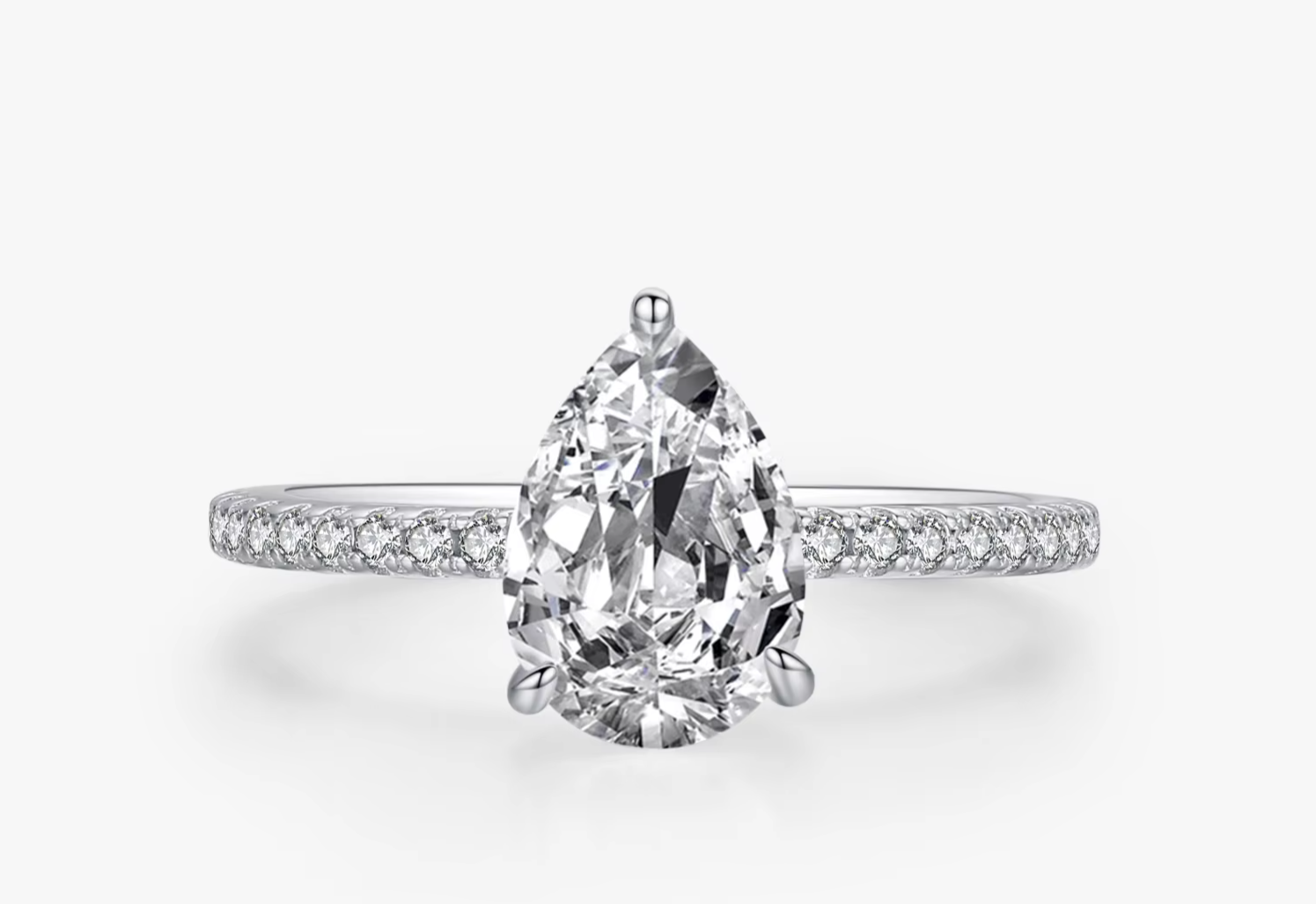 Classic Dewdrop Zircon Ring